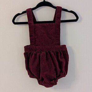 2/$15 💙 Old Navy Corduroy Bubble Romper | Burgundy | 0–3M